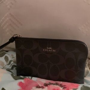 Navy Blue Coach Wristlet